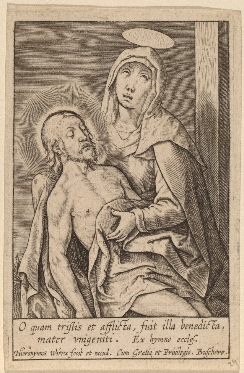 O quam tristis et afflicta ... - Hieronymus Wierix