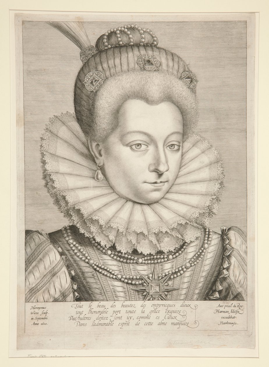 Portrait de Catherine Henriette de Balzac D - Hieronymus Wierix