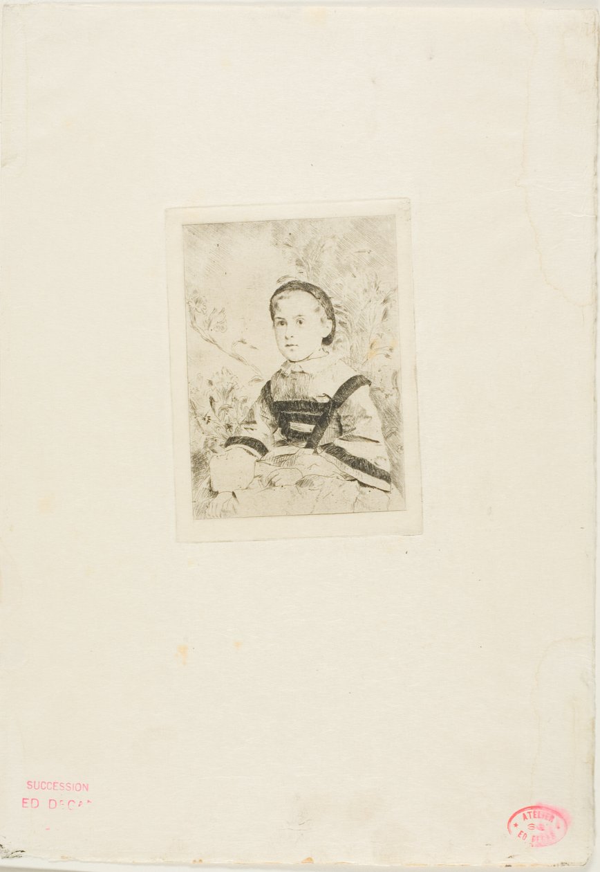 Mlle N. Wolkonska, deuxième assiette - Hilaire Germain Edgar Degas