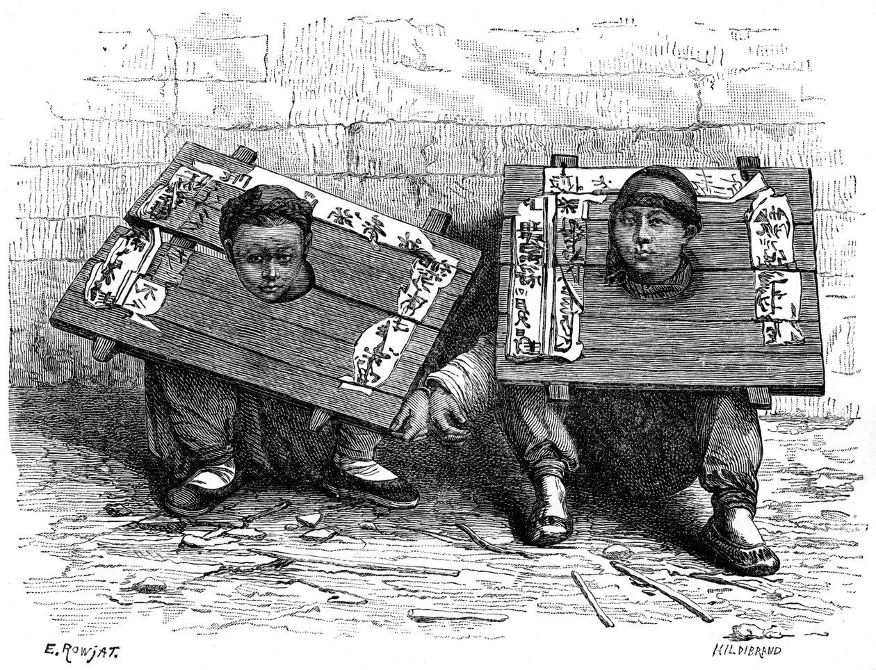 Le pilori au Japon avant la révolution, 1895 - Hildibrand