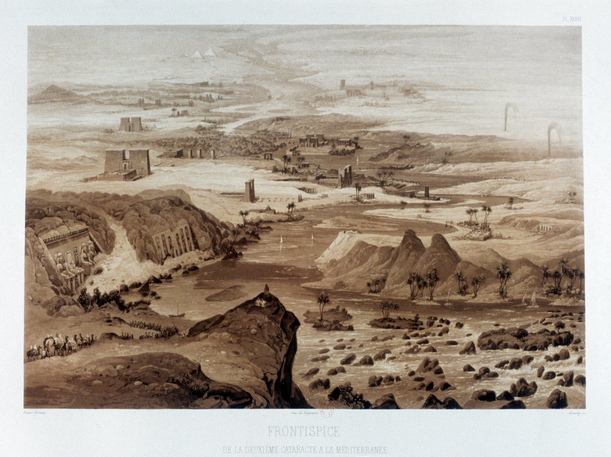 Du deuxième cataracte à la Méditerranée, Égypte, 1841 - Himely