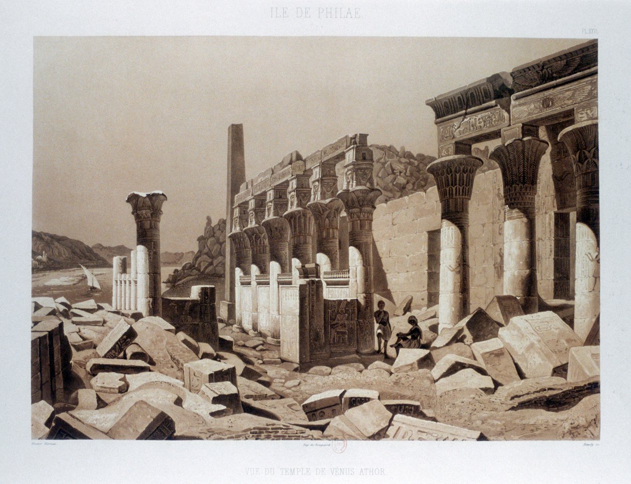 Temple de Vénus Athor, Île de Philae, Égypte - Himely