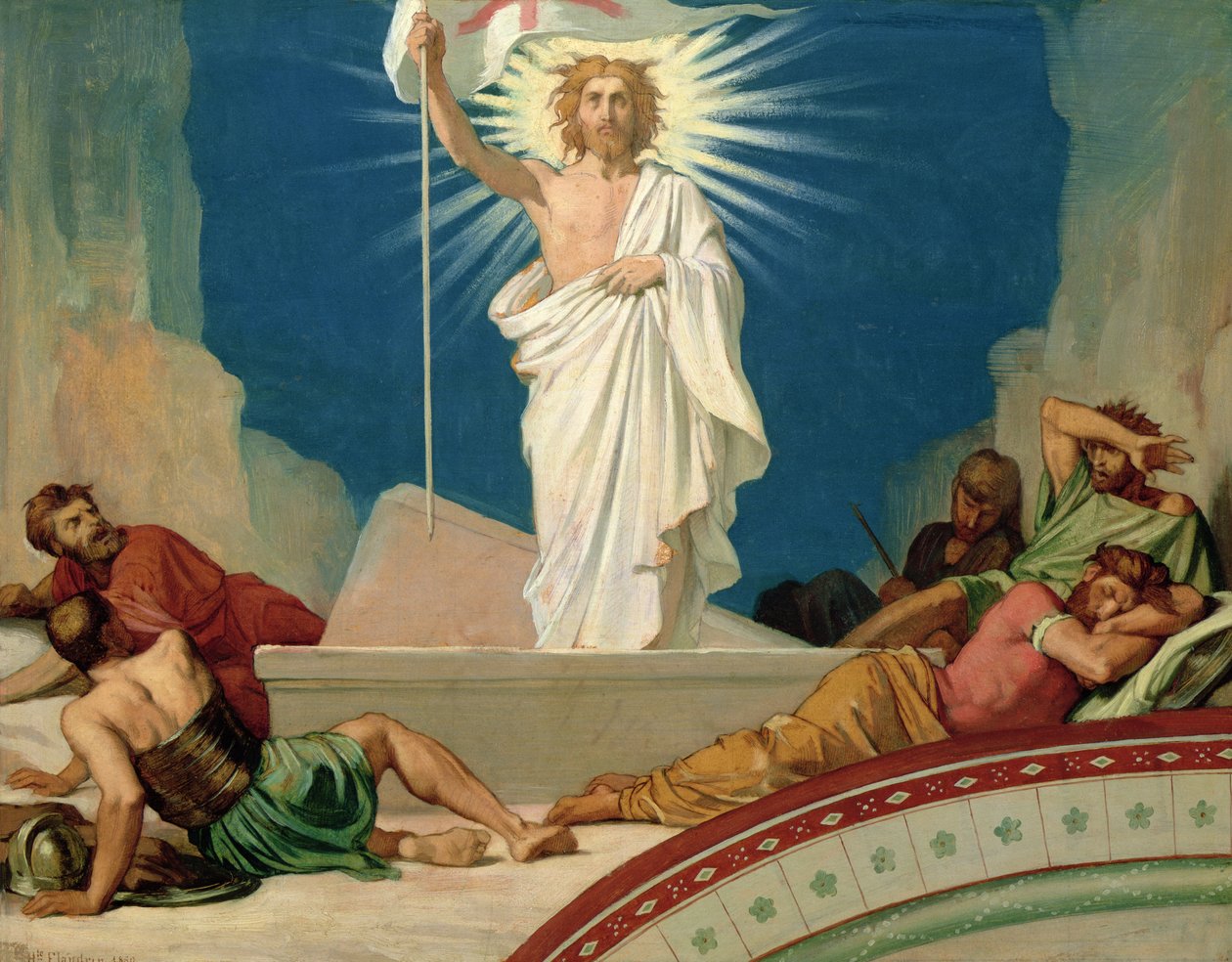 Étude pour la Résurrection du Christ, 1860 - Hippolyte Flandrin