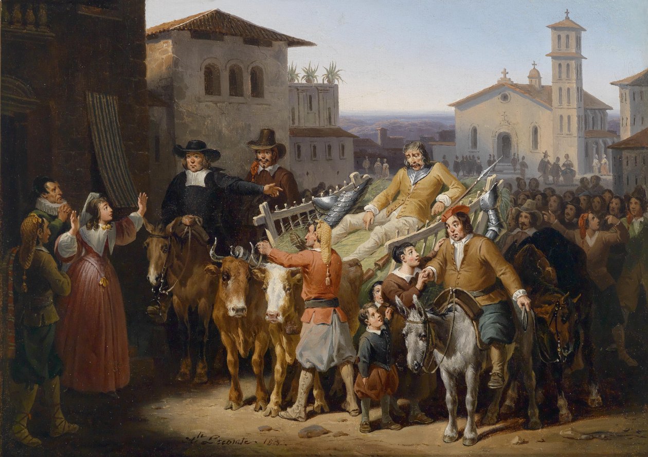 Retour de Don Quichotte - Hippolyte Lecomte