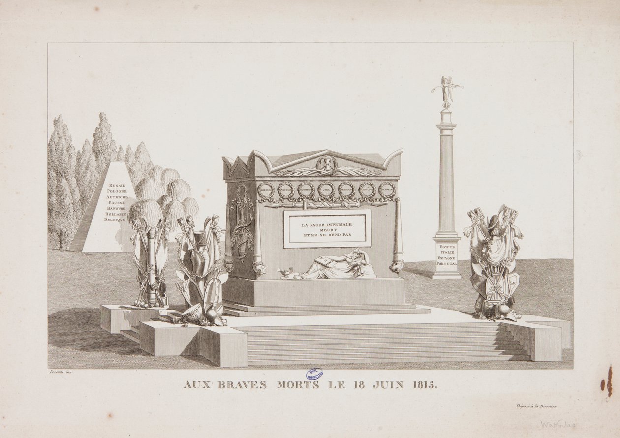 Les braves morts du 18 juin 1815, 1815 - Hippolyte Lecomte