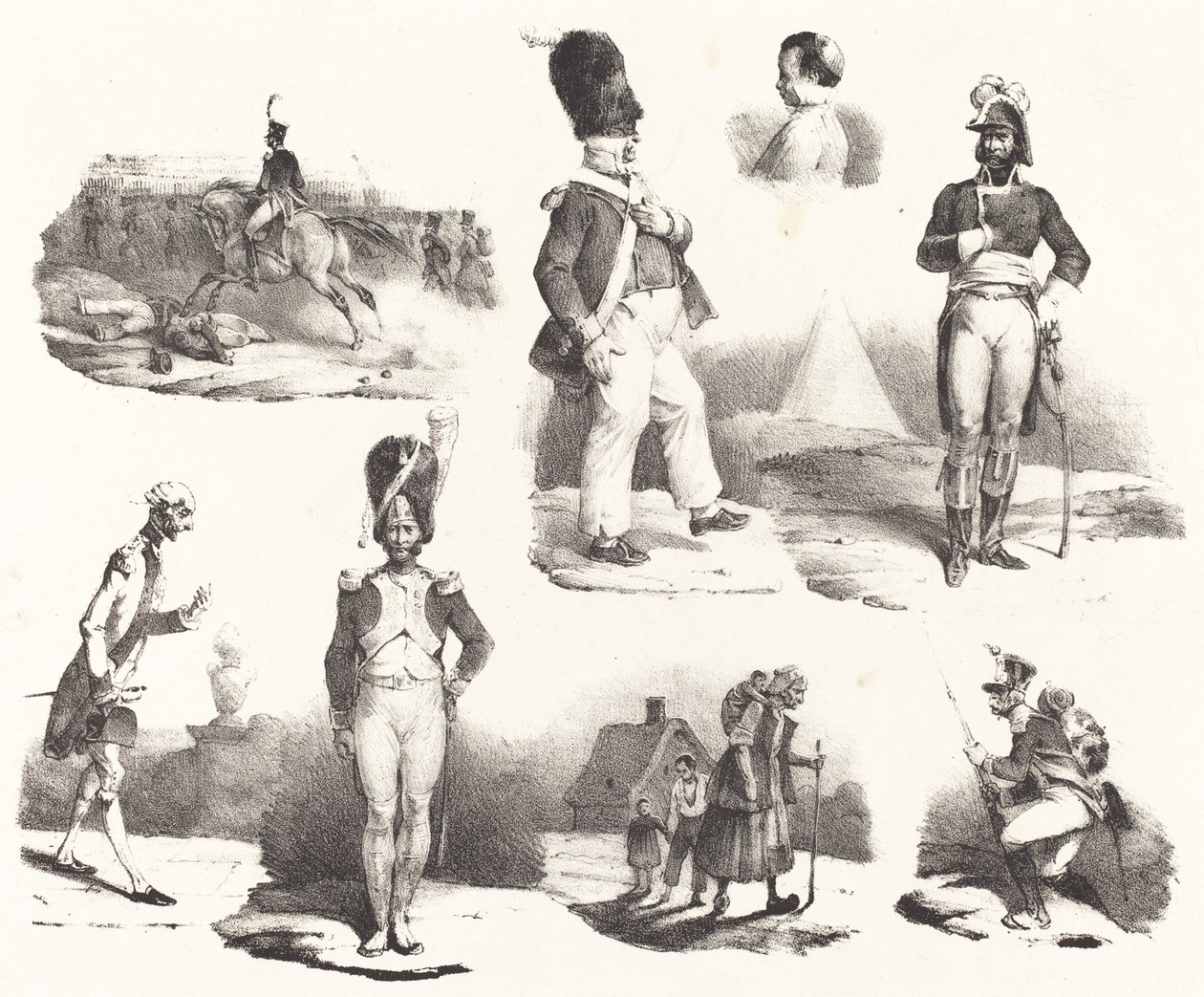 Huit Vignettes - Hippolyte Bellange