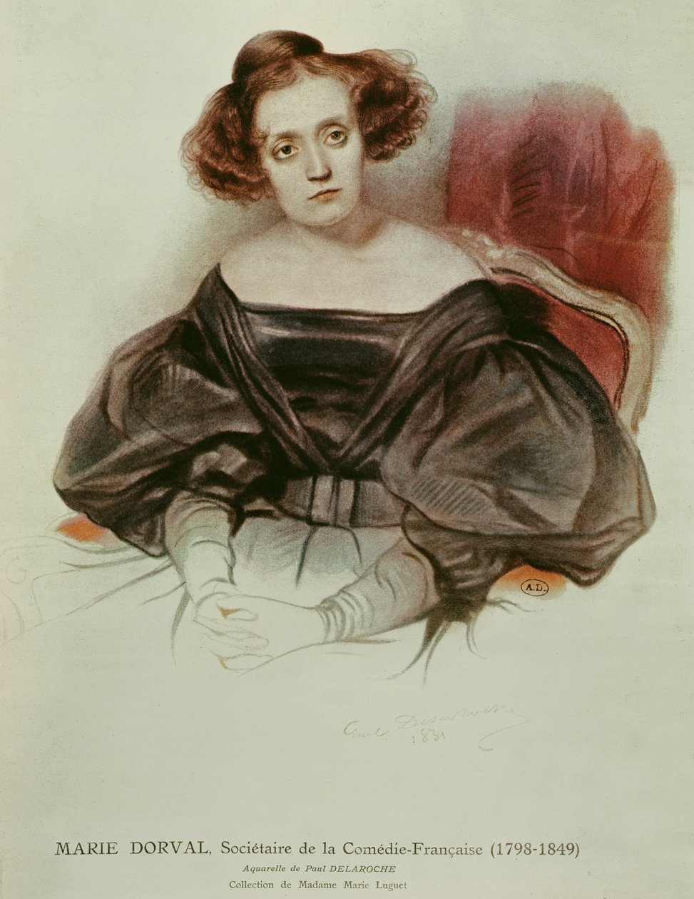 Marie Dorval (1798-1849) en costume, 1831 - Hippolyte Delaroche