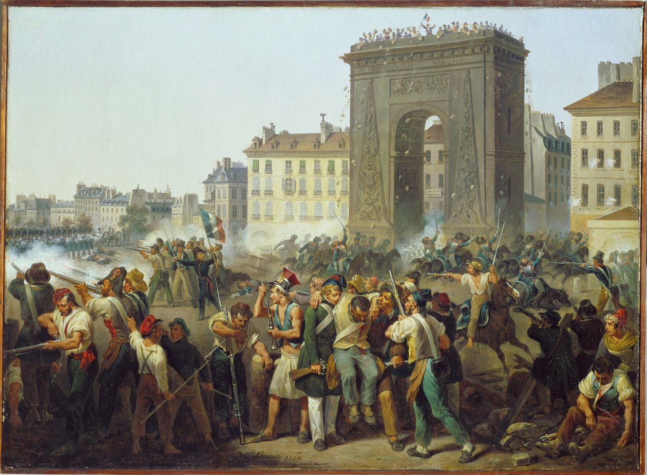 Combats à la porte de la ville de Saint-Denis le 28 juillet ... - Hippolyte Lecomte