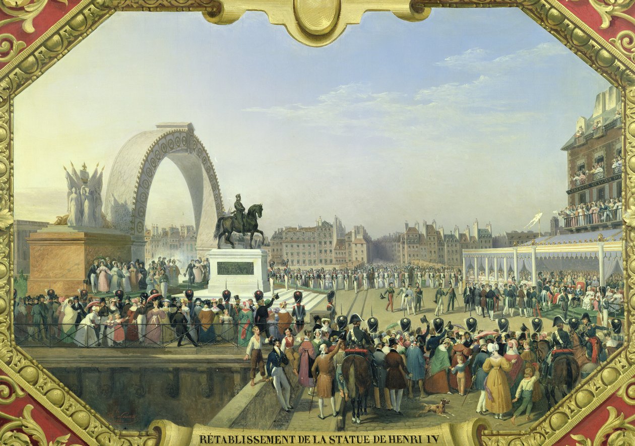 Réinstallation de la statue d