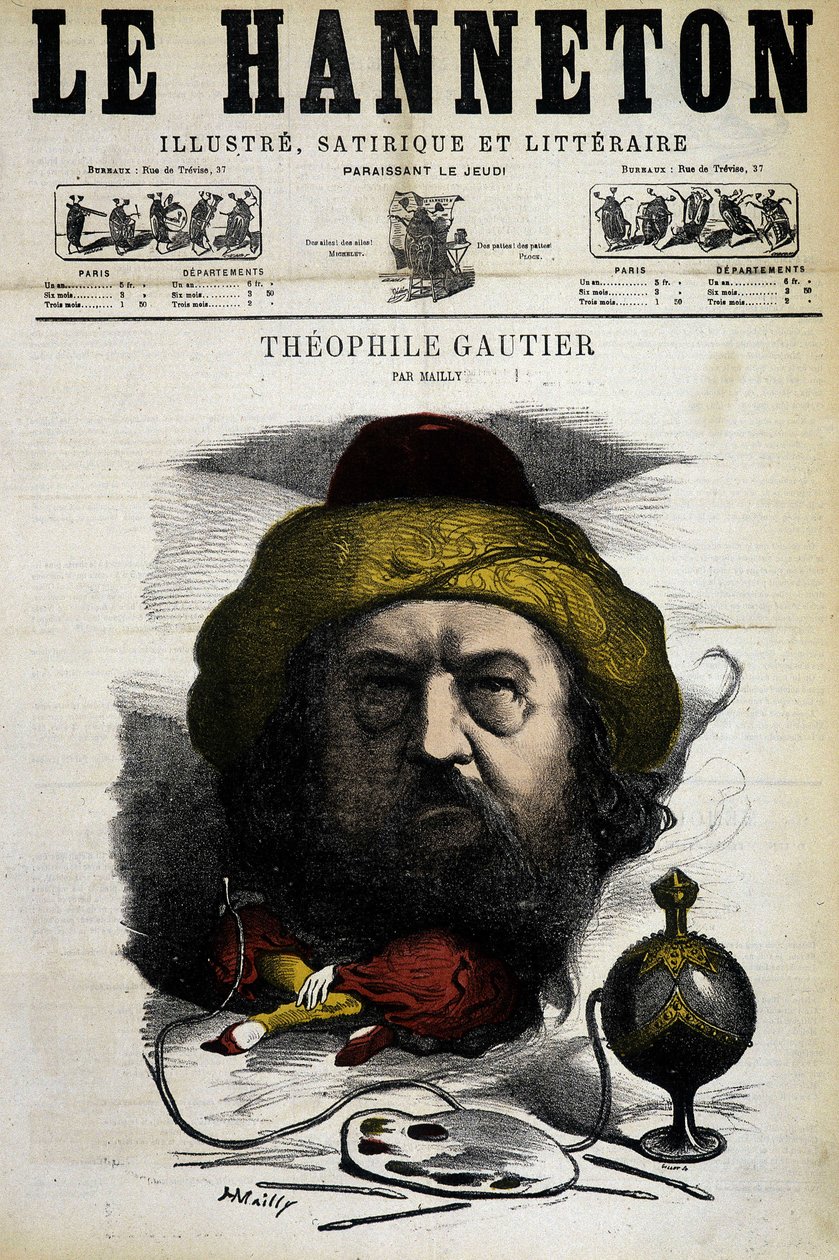 Théophile Gautier - par Mailly, dans « Le Hanneton » du 09/05/1867 - Hippolyte Mailly