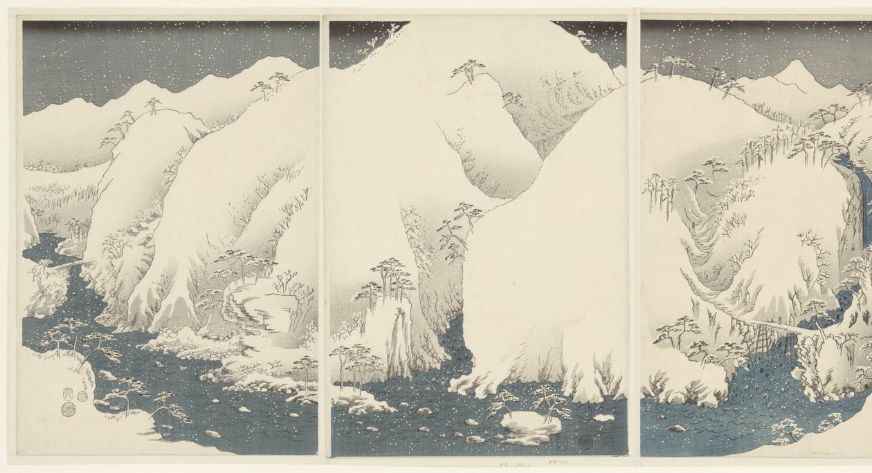Montagnes et rivières le long de la route de Kiso - Hiroshige (I) , Utagawa