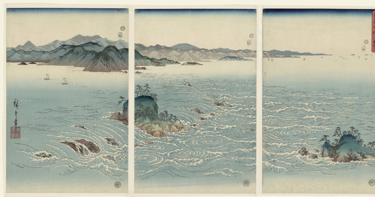 Vue sur les tourbillons de Naruto dans la province d