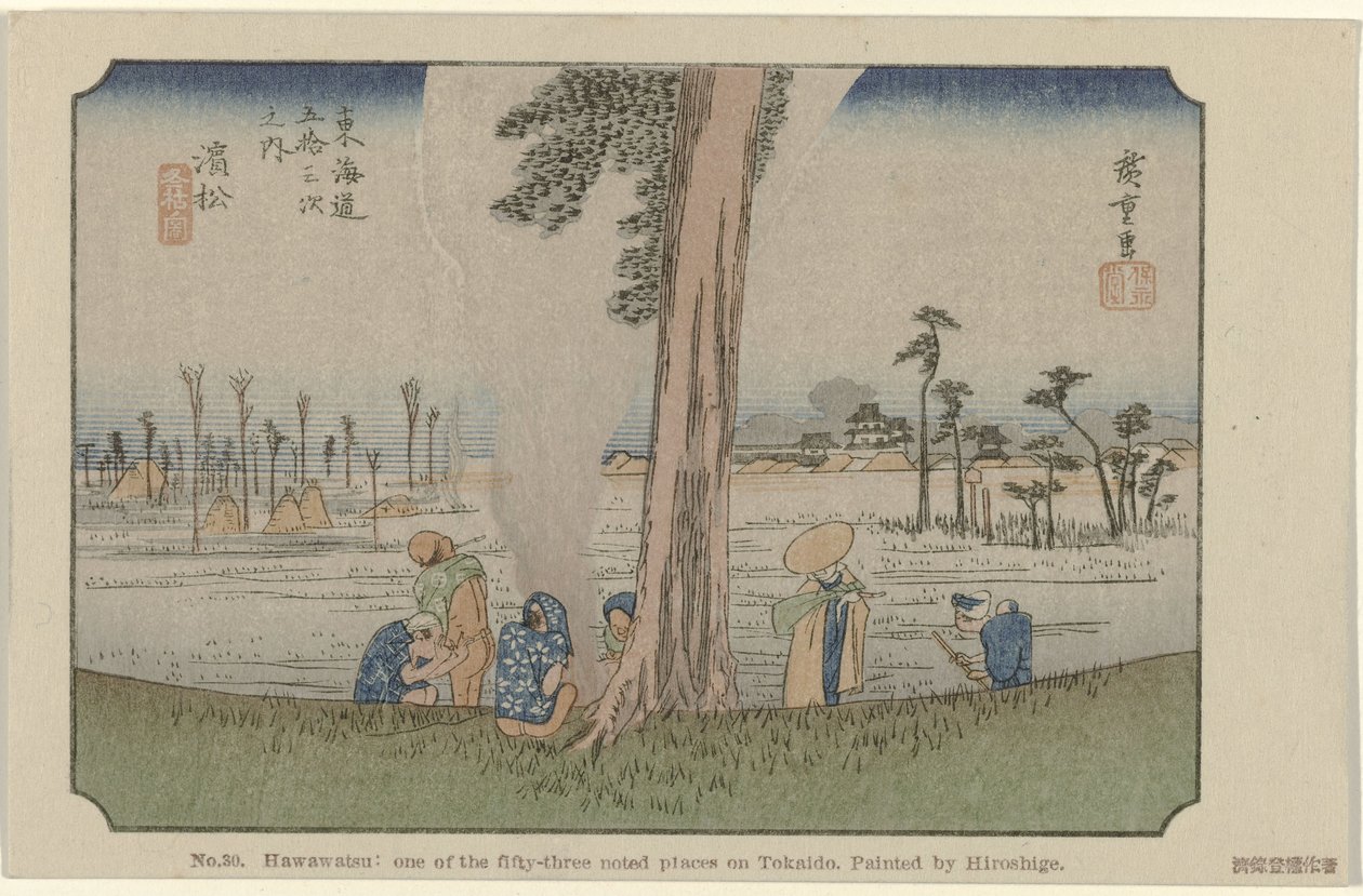 Hamamatsu (série La Tōkaidō de Hiroshige) - Hiroshige (I) , Utagawa