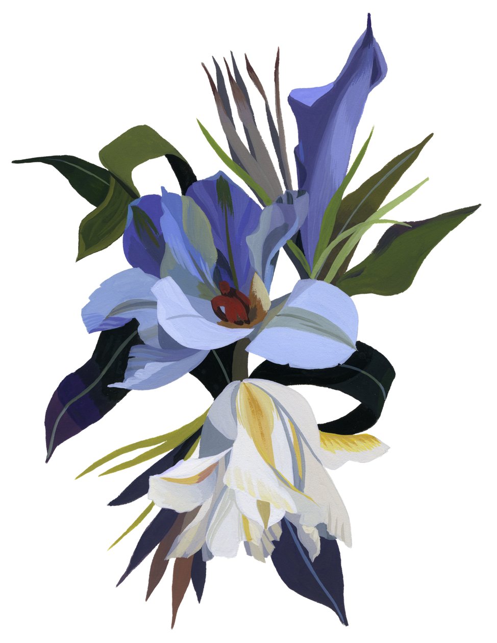 Une fleur imaginaire basée sur le motif de la tulipe - Hiroyuki Izutsu