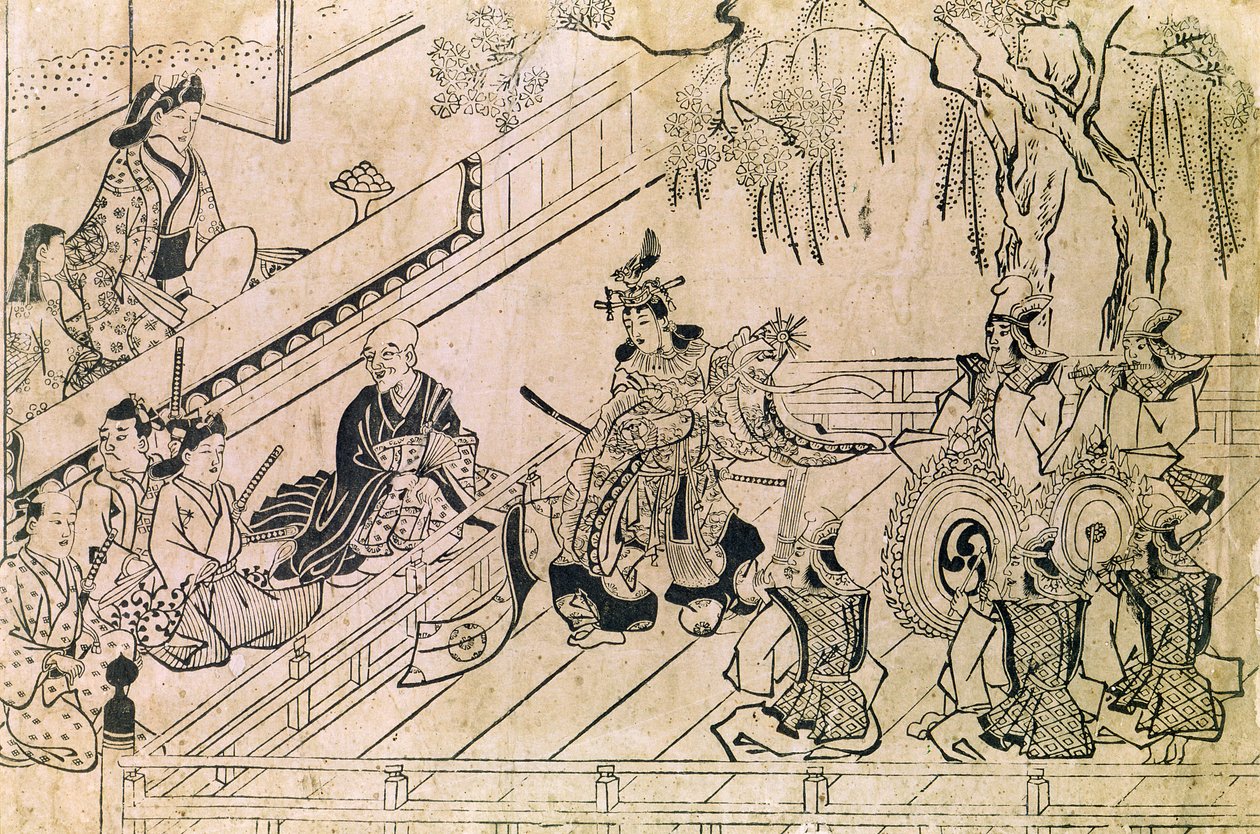 Scène de danse sacrée - Hishikawa Moronobu