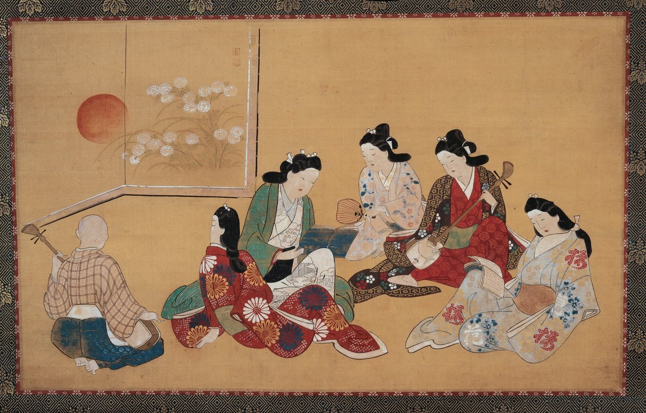 Réunion musicale - Hishikawa Moronobu