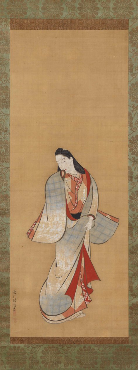 Stehende Schönheit - Hishikawa Moronobu