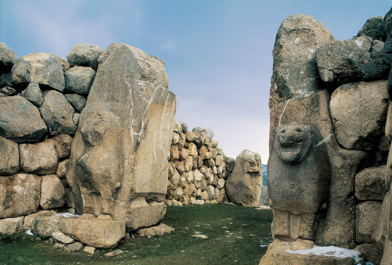 Vue de la Porte des Lions, l