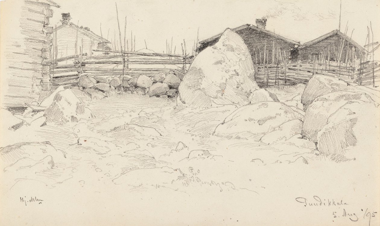 Chaumières à Puutikkala - Hjalmar Munsterhjelm