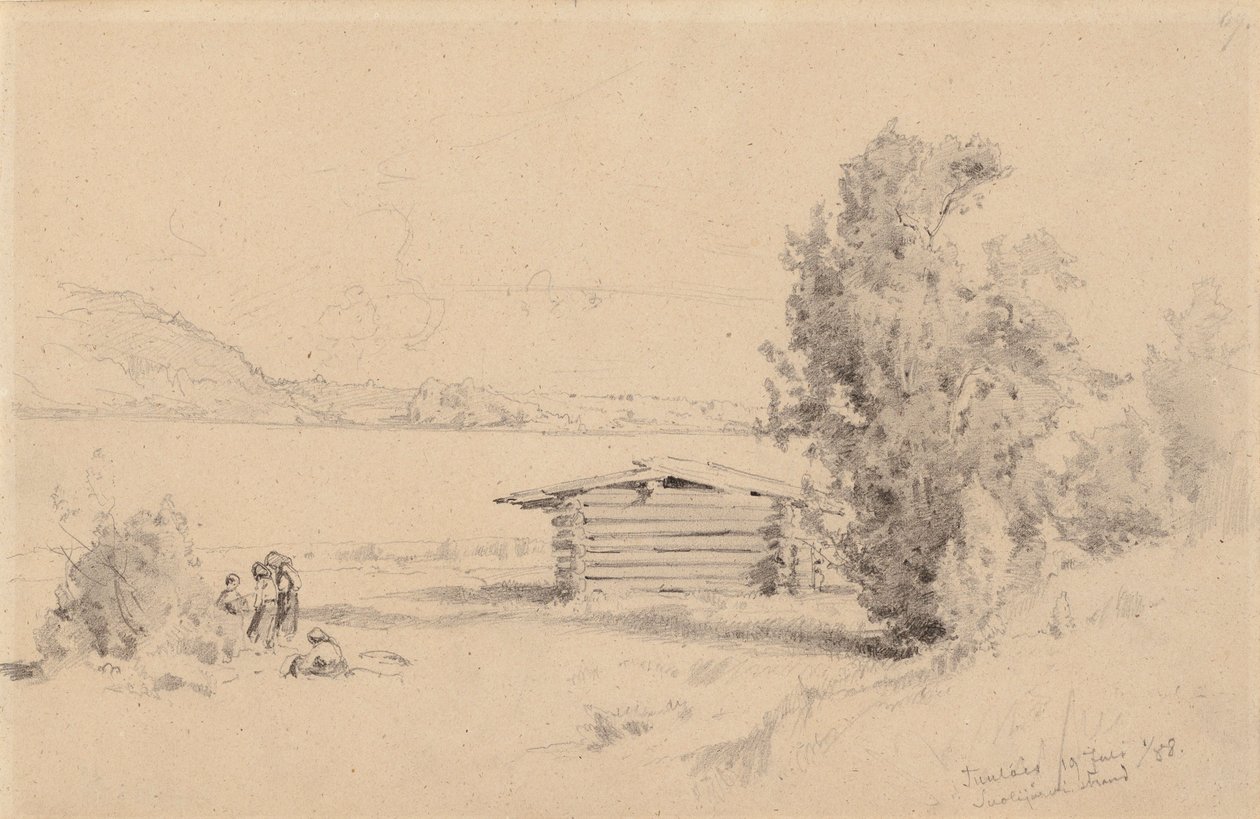 Vue du bord du lac depuis Suolijärvi - Hjalmar Munsterhjelm