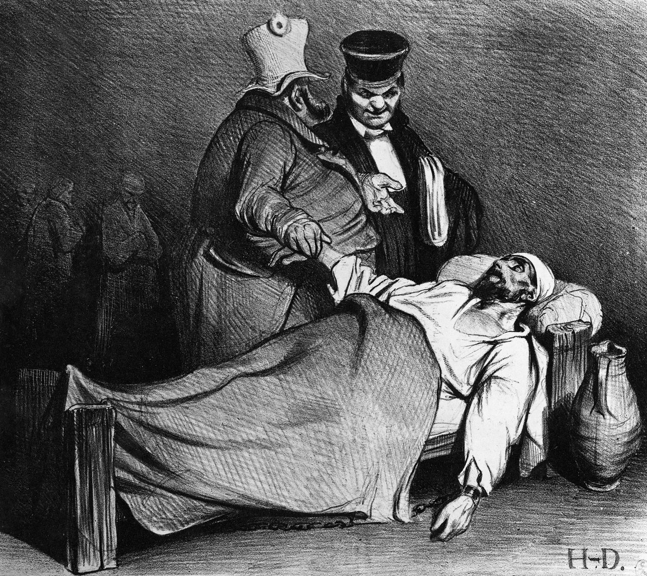 Caricature de Louis-Philippe avec le procureur général de France, de 