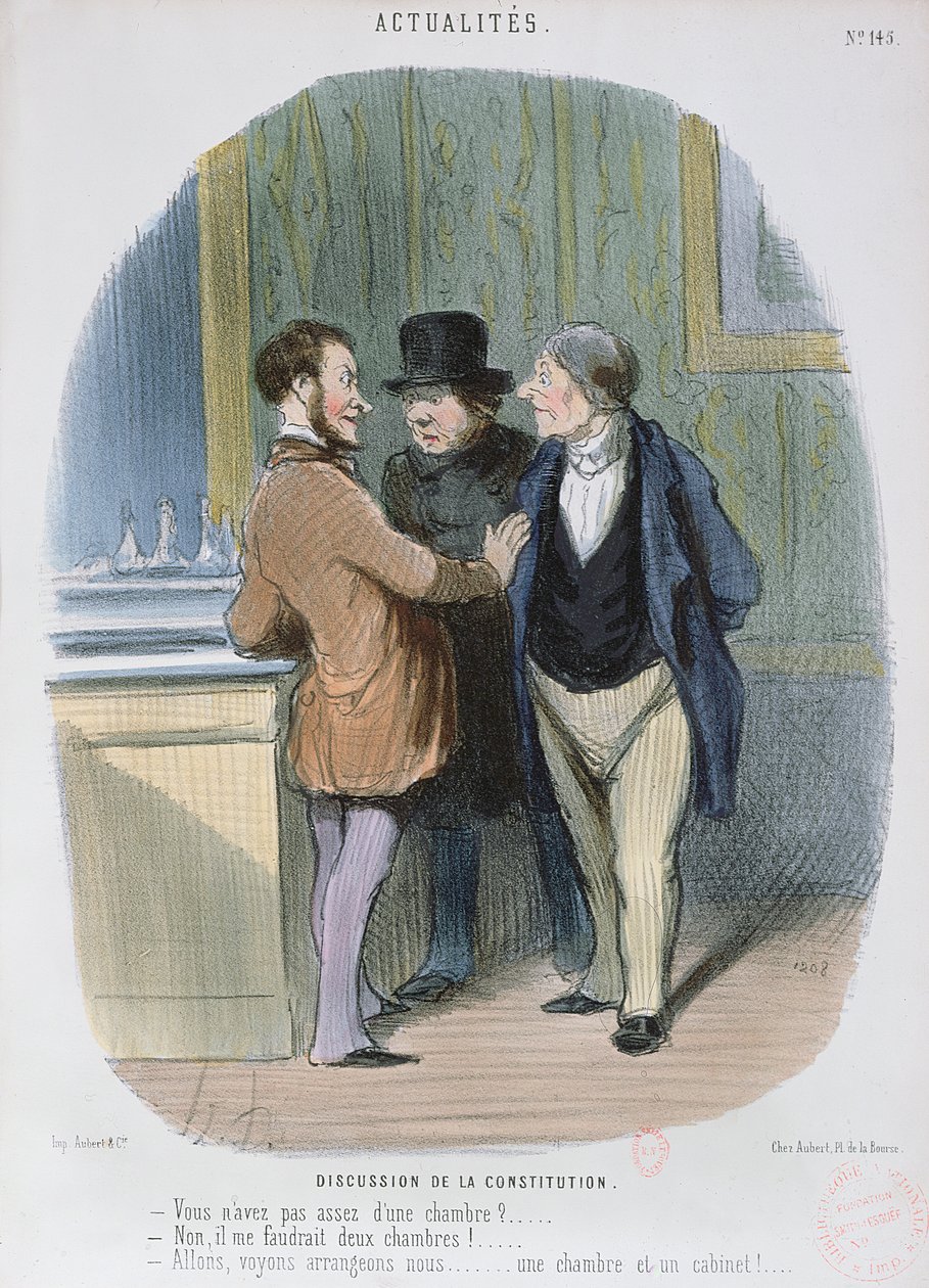 Discussion sur la Constitution, 1848 - Honoré Daumier