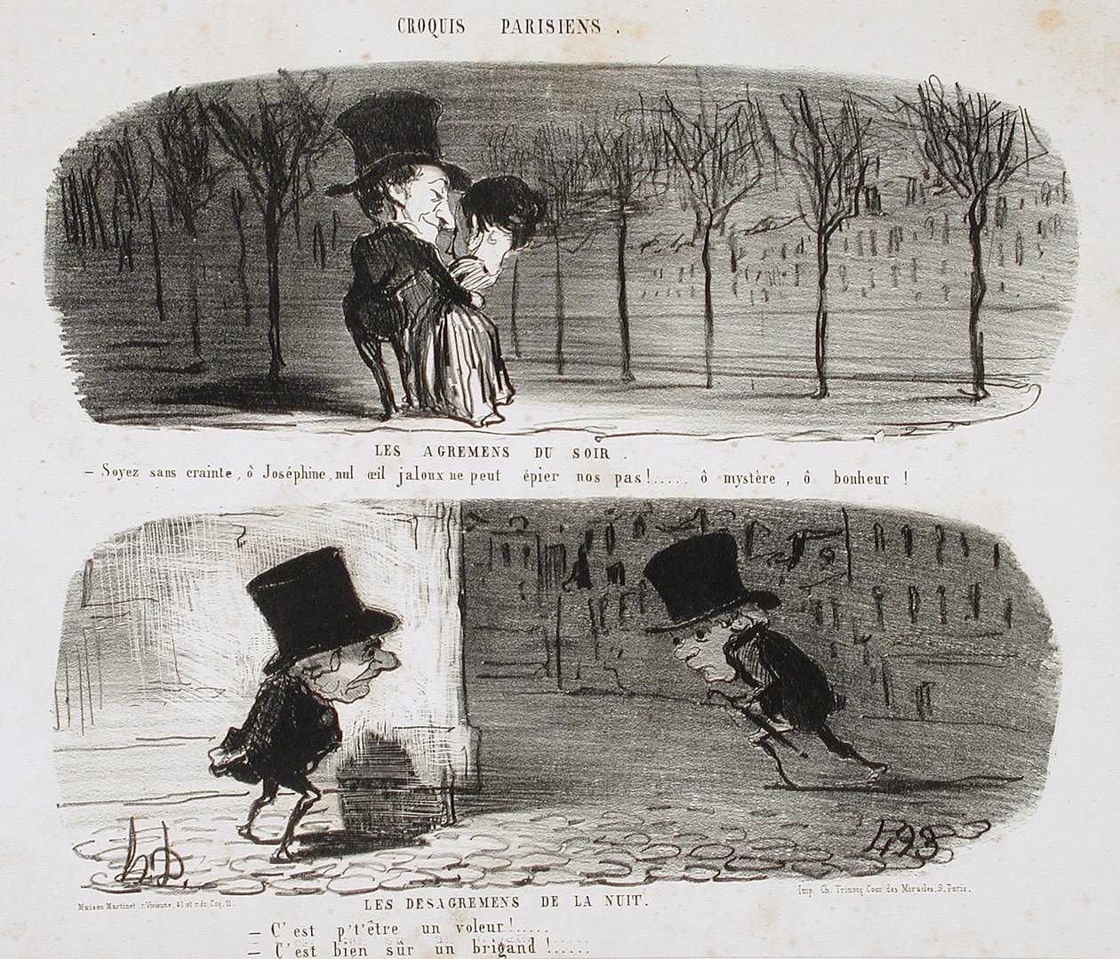 Les Agréments du soir, Les Désagréments de la nuit - Honoré Daumier