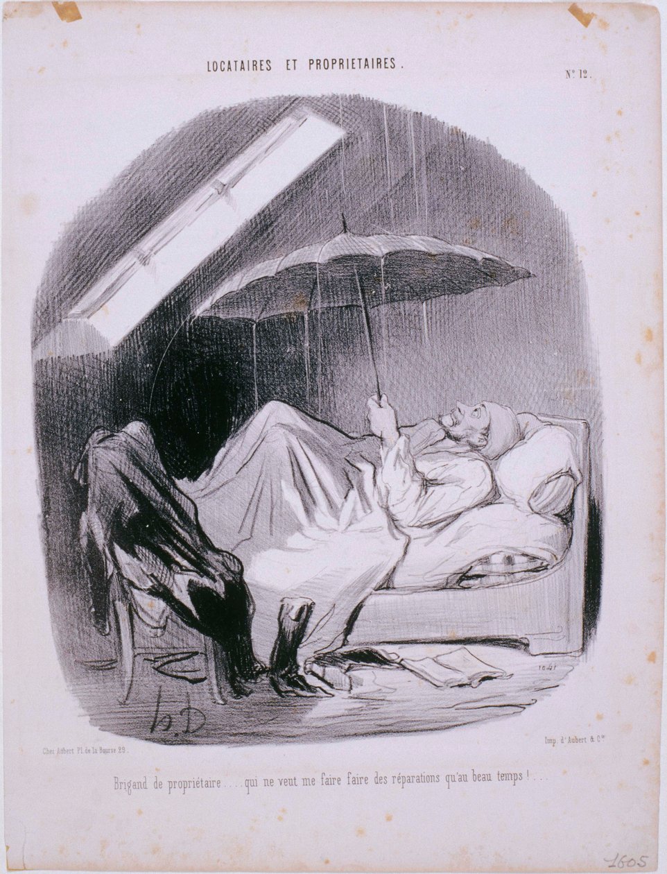Locataires et Propriétaires- Brigand de Propriétaire - Honoré Daumier