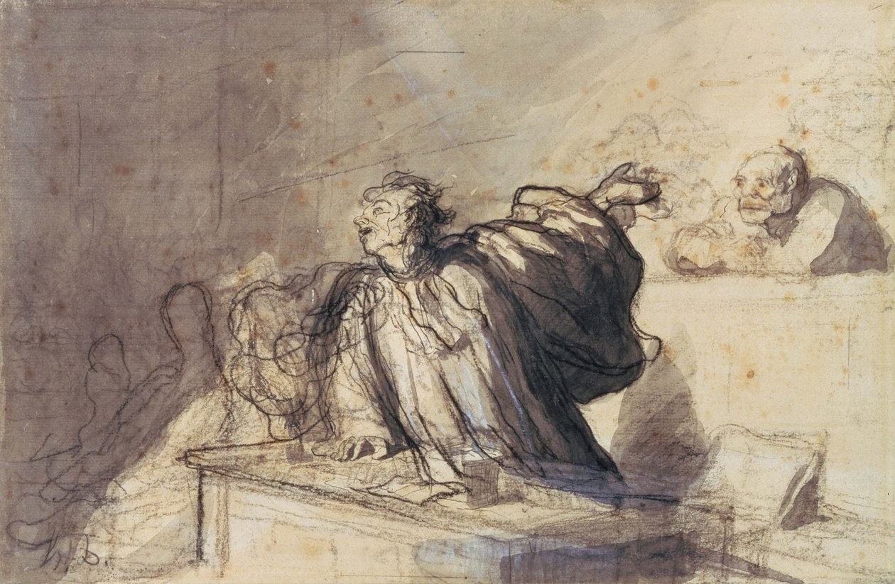 Plaidoyer pour la défense - Honoré Daumier