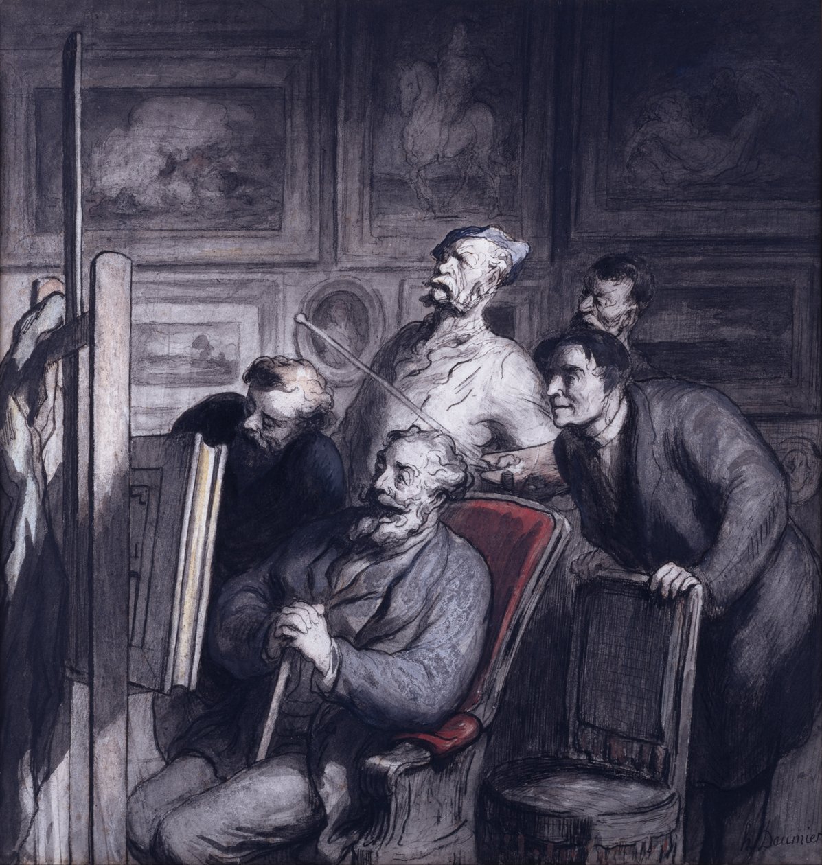 Les amateurs - Honoré Daumier