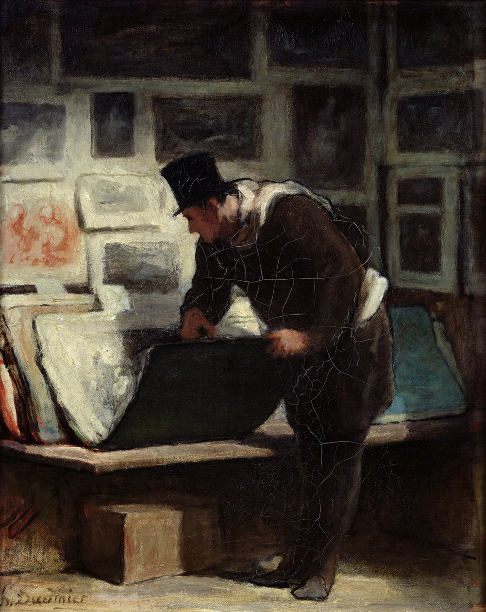 Le collectionneur de gravures, vers 1860-62 - Honoré Daumier