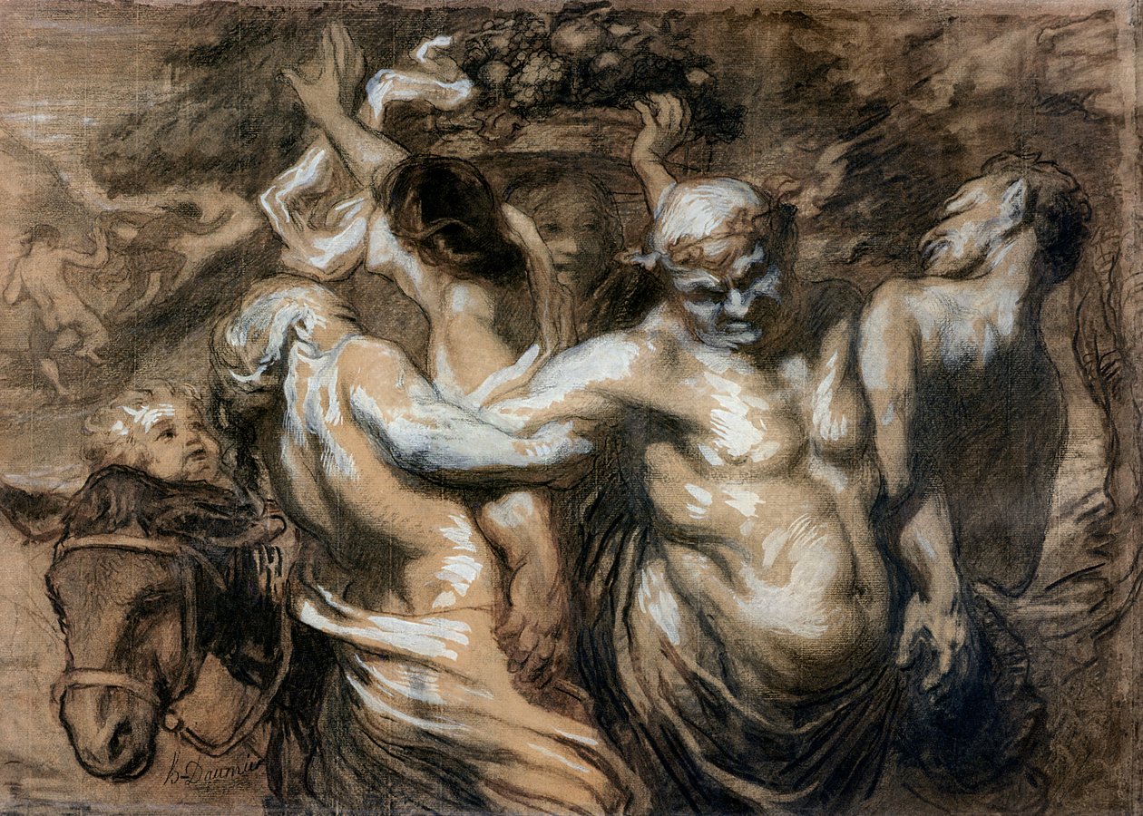 Le Silène ivre - Honoré Daumier
