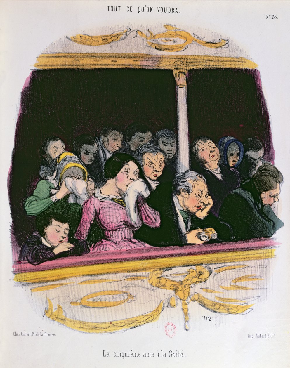 Le cinquième acte au théâtre Gaiety, milieu du XIXe siècle - Honoré Daumier