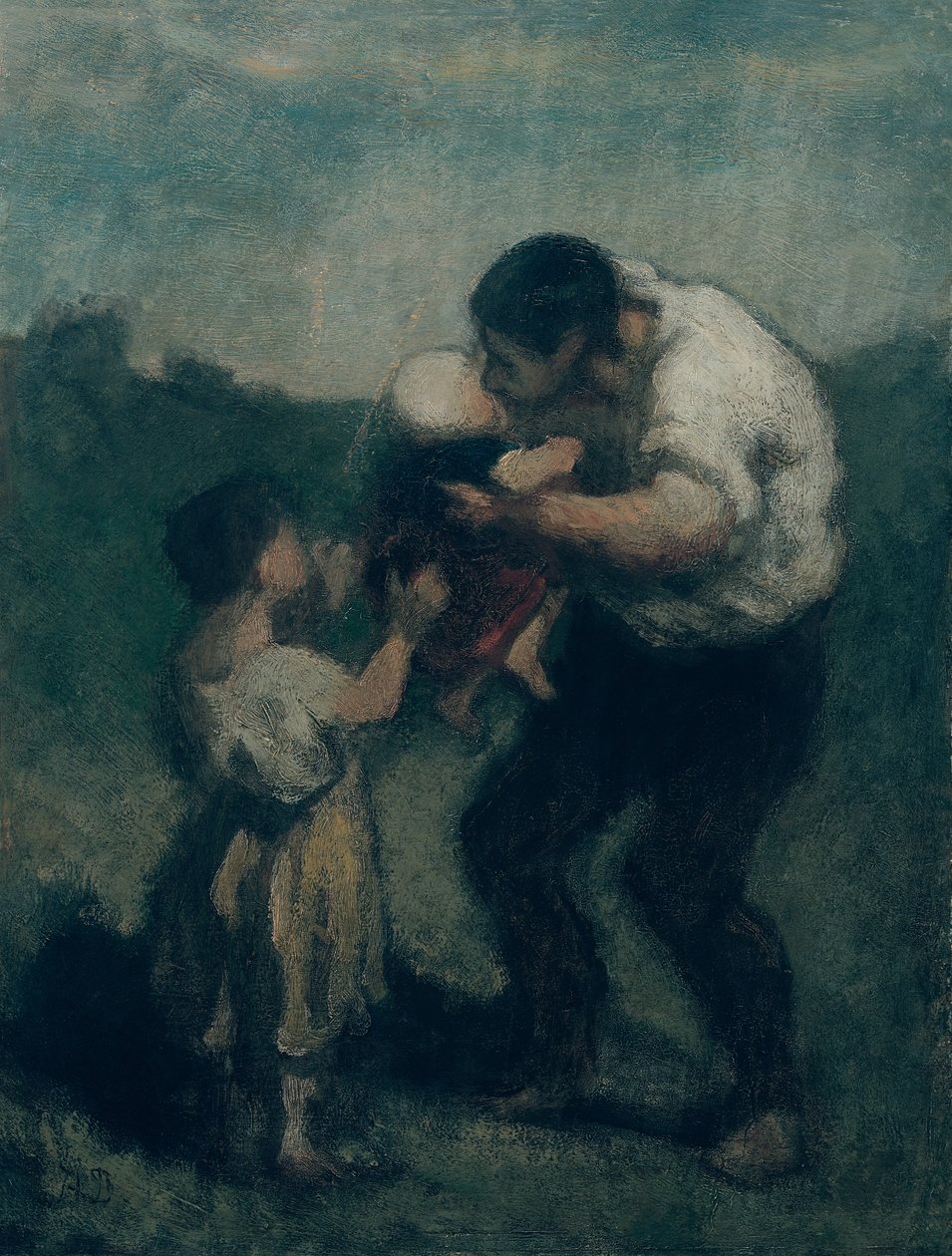 Le Baiser, vers 1845-48 - Honoré Daumier