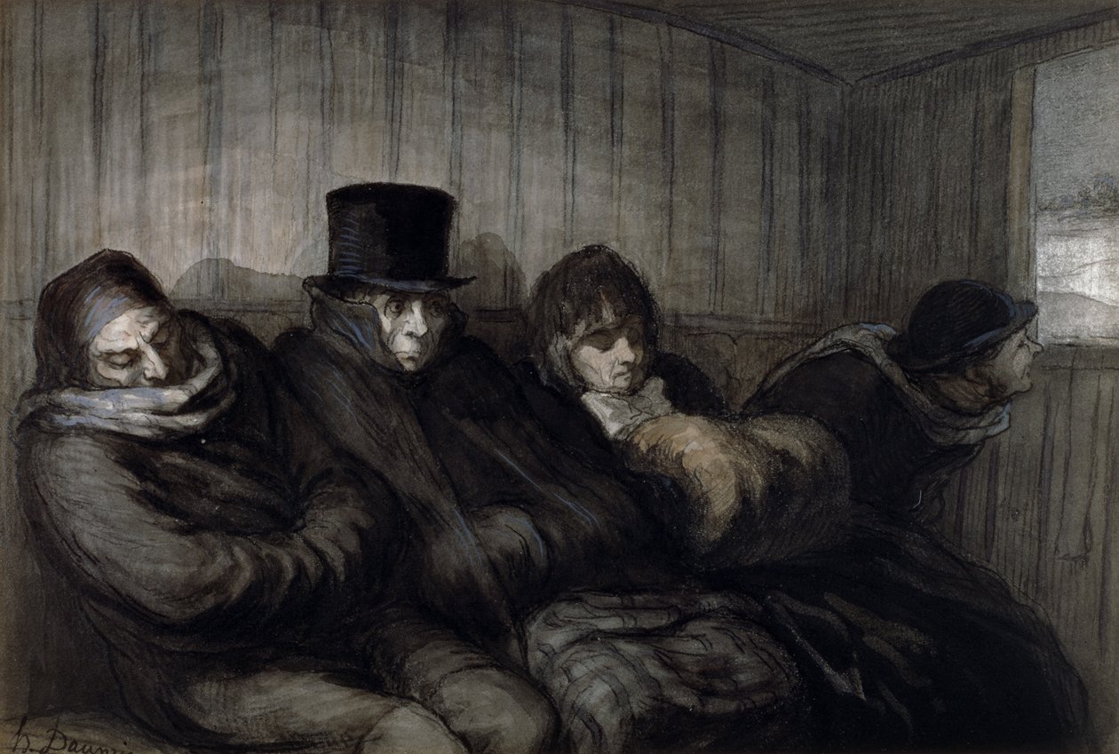 Le Wagon de Deuxième Classe, 1864 - Honoré Daumier