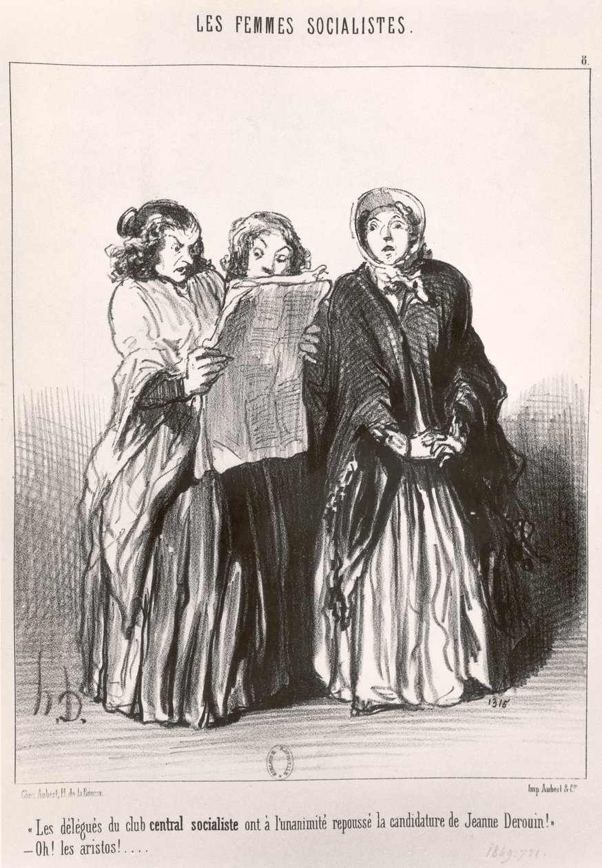 Les femmes socialistes, 1849 - Honoré Daumier