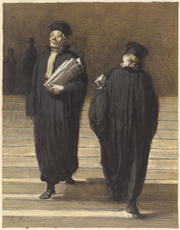 Les deux confrères (Avocats) - Honoré Daumier
