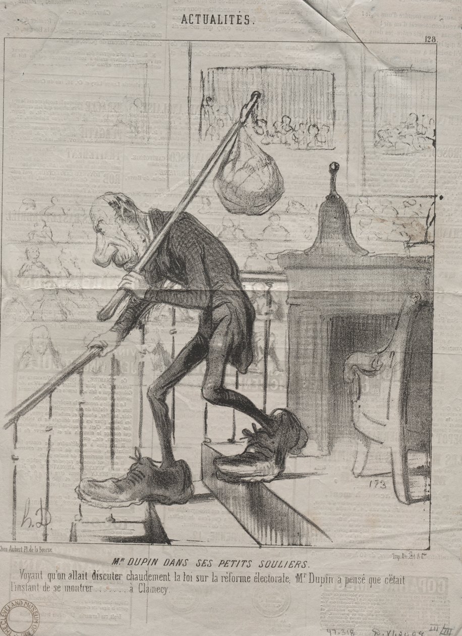 Actualités (No. 128) : M. Dupin dans ses petites chaussures - Honoré Daumier