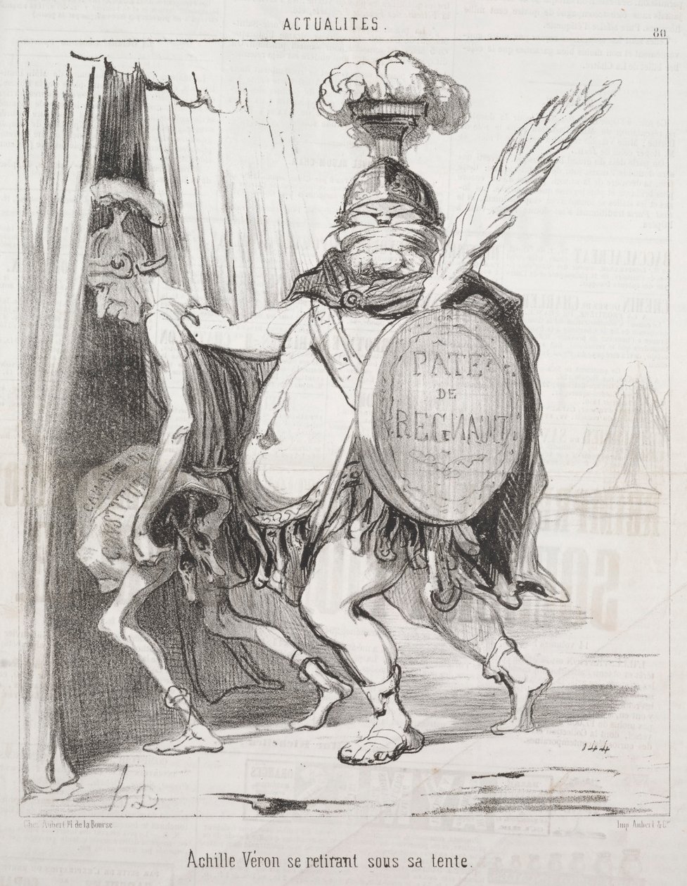 Actualités : Achille se retirant dans sa tente, 1850 - Honoré Daumier