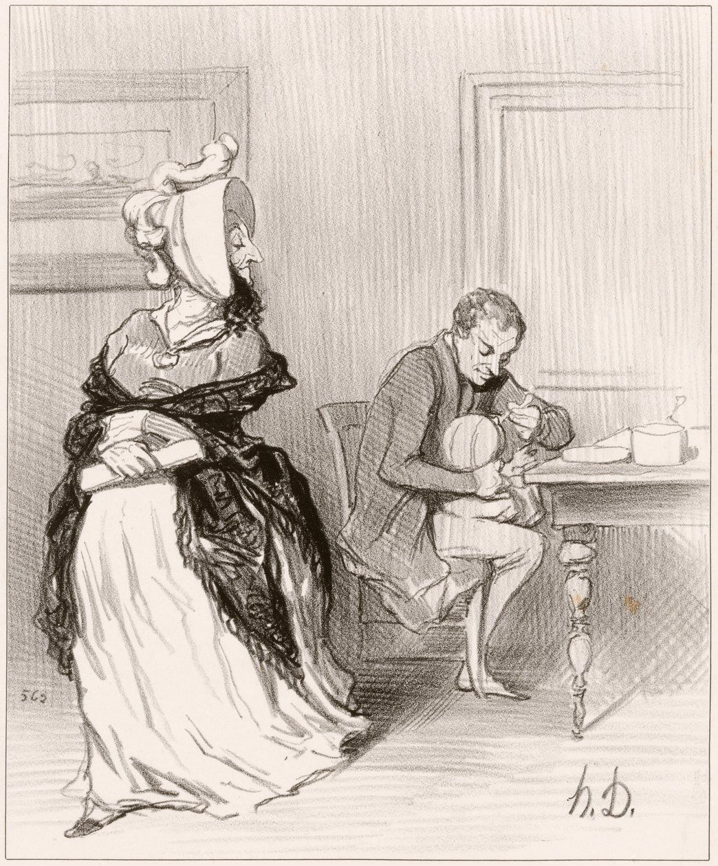 Adieu, mon cher, je vais chez mes éditeurs... - Honoré Daumier