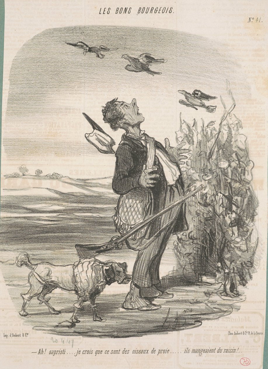 Ah! ... Je crois que ce sont des oiseaux de proie ... - Honoré Daumier