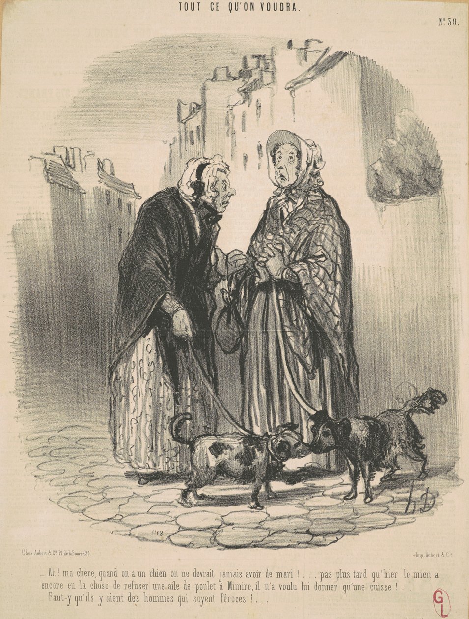 Ah! Ma chère, quand on a un chien - Honoré Daumier