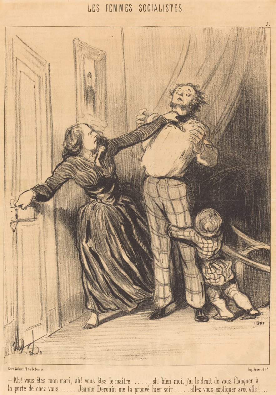 Ah! vous êtes mon mari, ah! vous êtes le maître... - Honoré Daumier