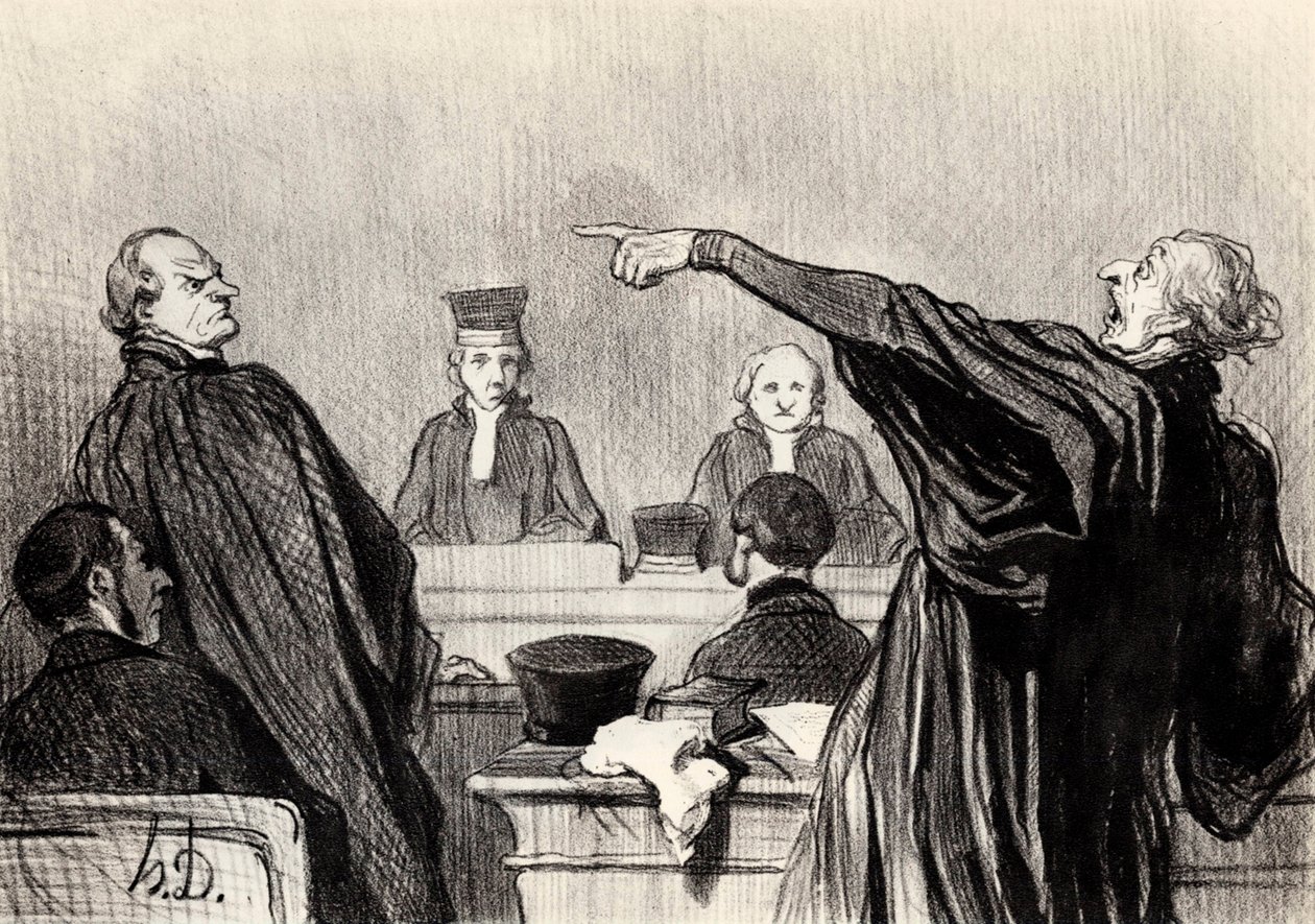 Un avocat qui est manifestement pleinement convaincu, 1845 - Honoré Daumier