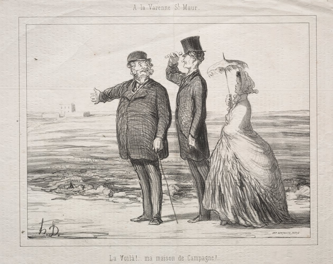 À Varenne-Saint-Maur : Voici ! Voici ma maison de campagne ! - Honoré Daumier