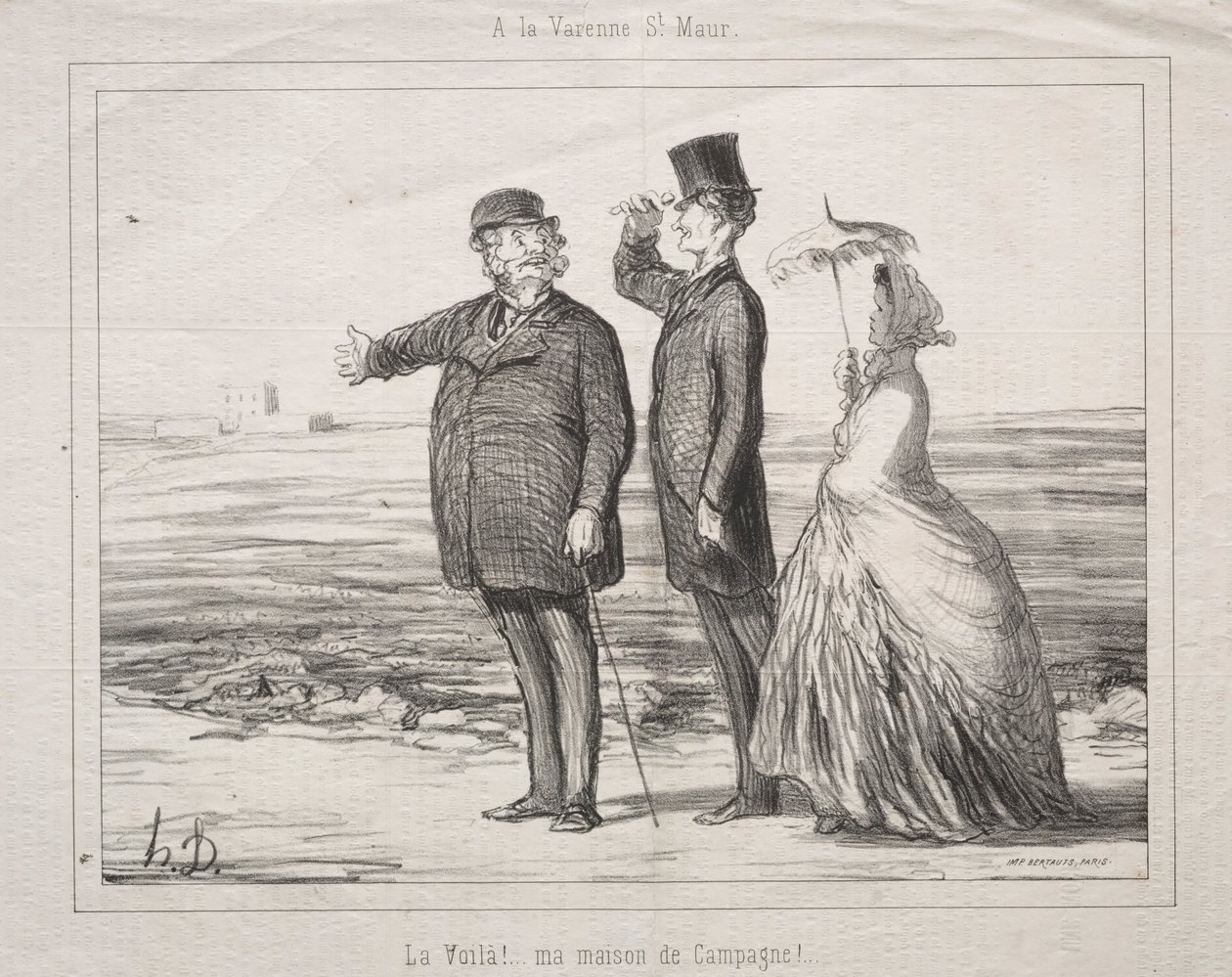 À Varenne-Saint-Maur : Voici ! Voici ma maison de campagne !, 1862 - Honoré Daumier