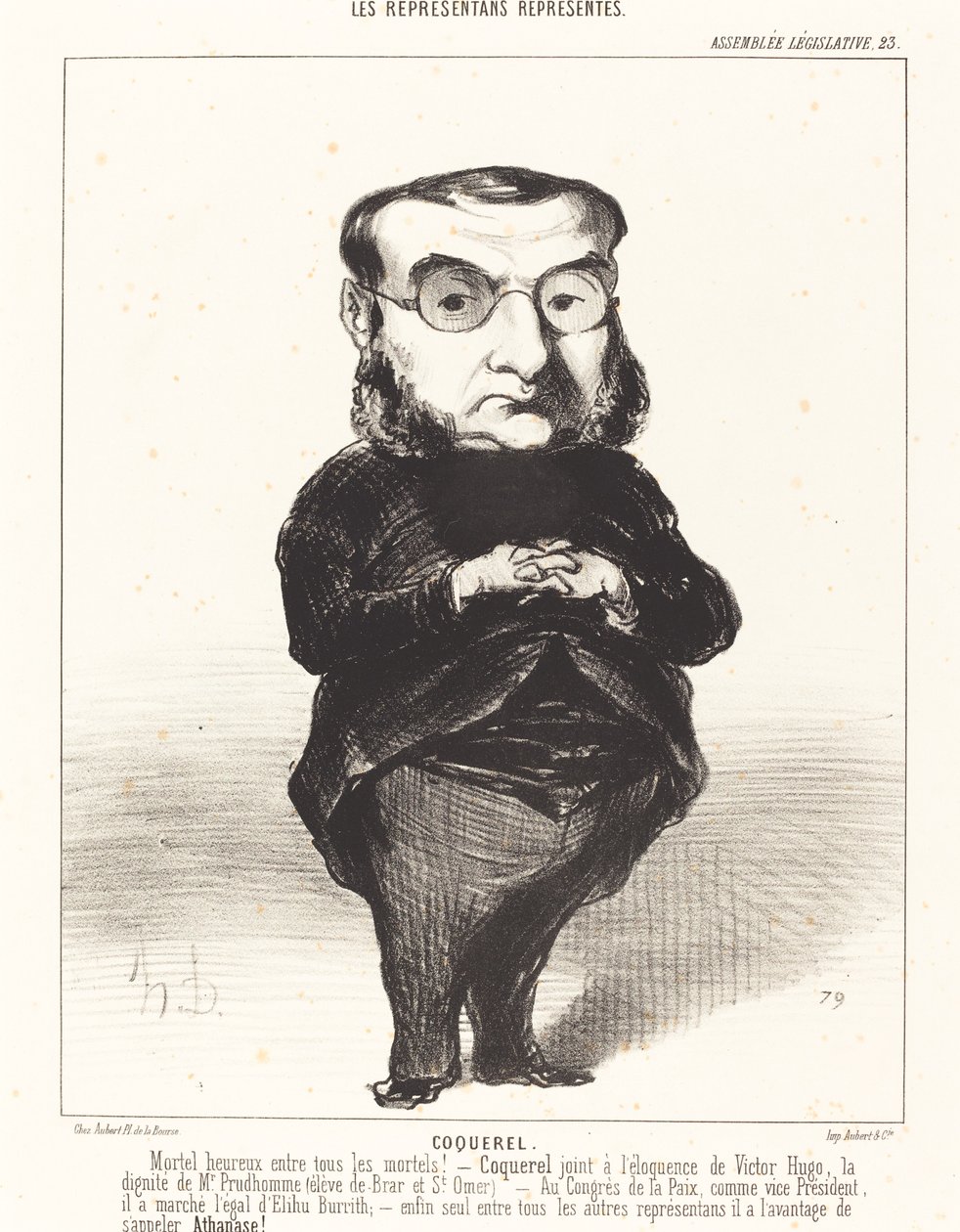 Ath. L. Charles Coquerel - Honoré Daumier
