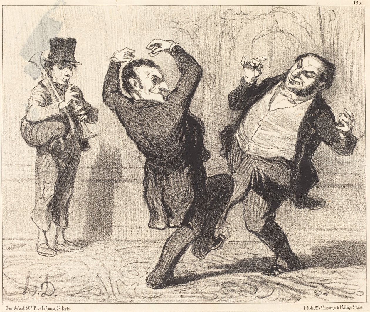 Attachés par leur grandeur au rivage de la Seine... - Honoré Daumier
