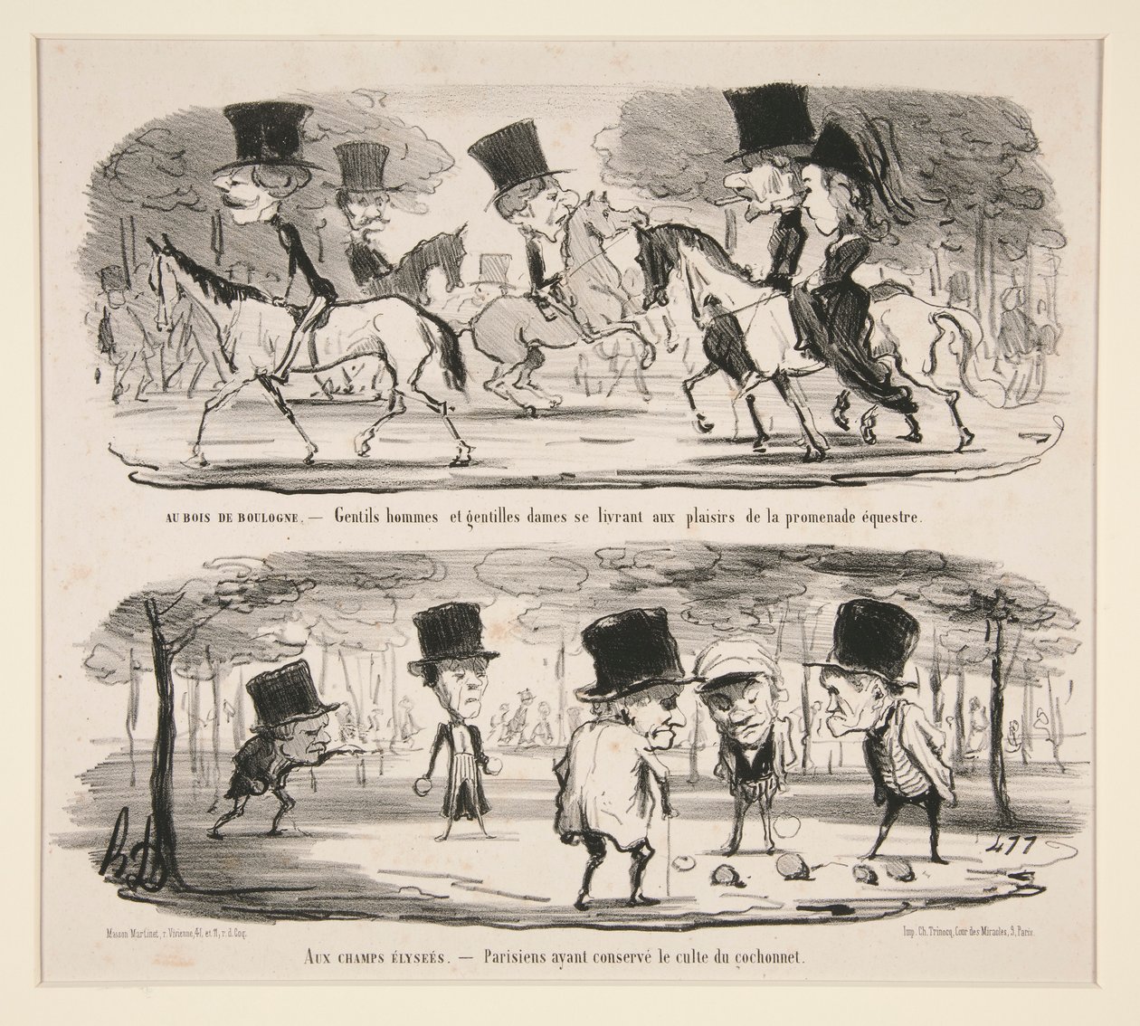 Au Bois de Boulogne - Honoré Daumier