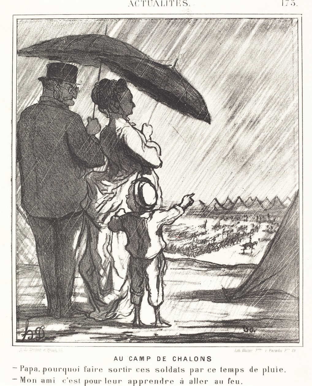 Au Camp de Châlons - Honoré Daumier